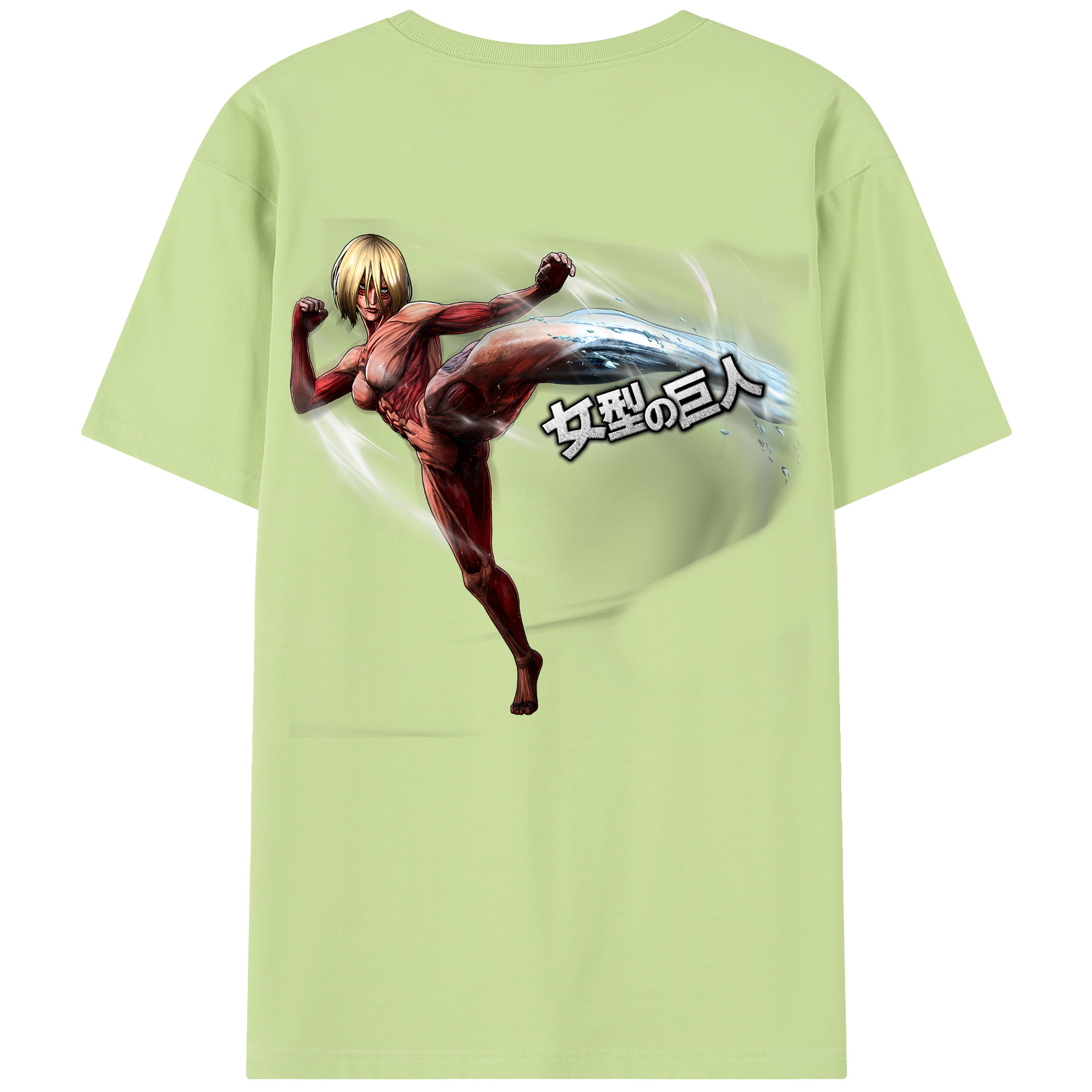 （画像用） 進撃の巨人 Attack on Titan 綿100％半袖Tシャツ（背面プリント）